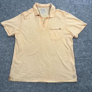 Tommy‎ Bahama Men's Polo Shirt Large Tan Short Sleeve Island Modern Fit Golf